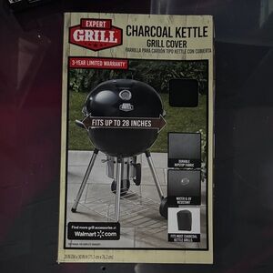 Brand New Expert Grill Charcoal Kettle Grill Cover Fits up to 26” Durable Fabric